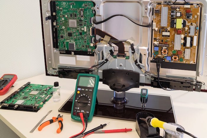 TV repair work sample